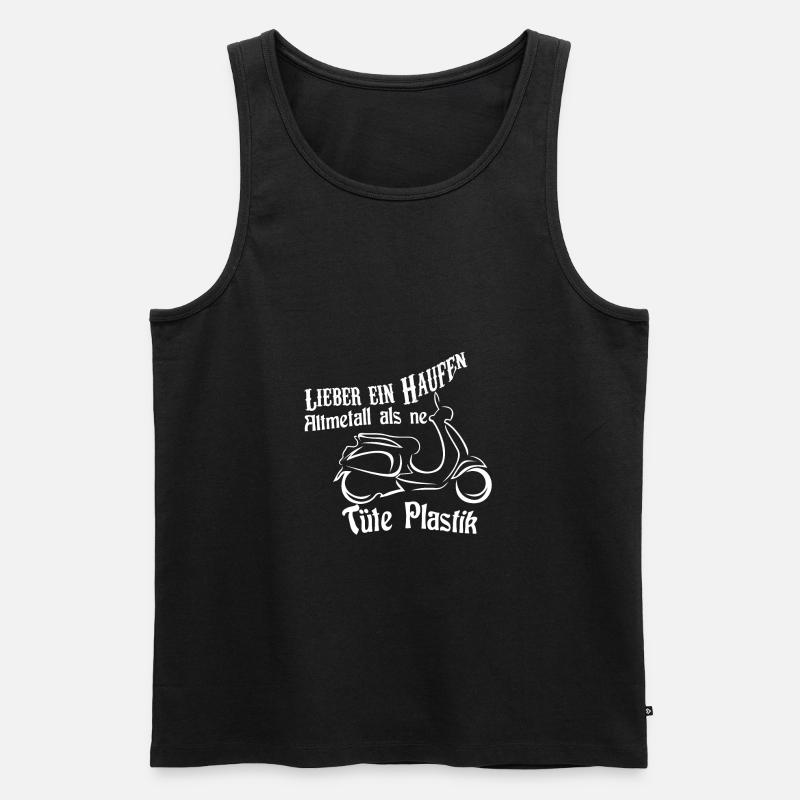 Roller - Männer Premium Bio Tank Top - Schwarz