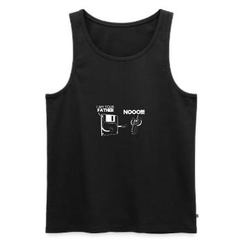 Ich bin dein Vater - Computer Nerd Geschenkidee - Männer Premium Bio Tank Top - Schwarz - Vorne - Michal (187cm)