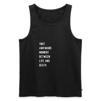 drôle Meme Statement Tshirt Motif Idée cadeau - Débardeur bio Premium Homme - noir - Devant - AI Model Male 178 light (178cm)