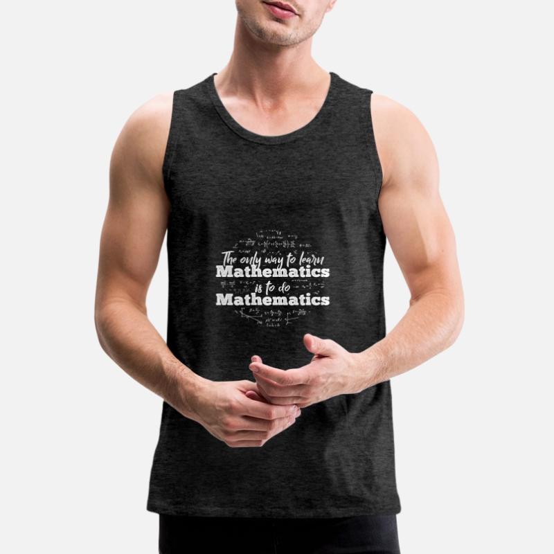 Math jokes math math problem mat Men's Premium Organic Tank Top