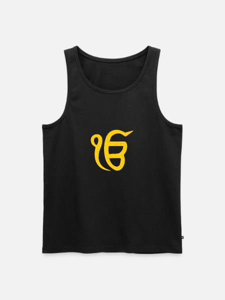 Ik onkar - one reality - punjabi - sikhism - Men's Premium Organic Tank Top - black