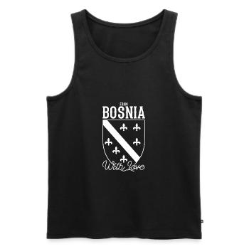 Bosnie-Yougoslavie Balkans Herzégovine - Débardeur bio Premium Homme - noir - Devant - Michal (187cm)