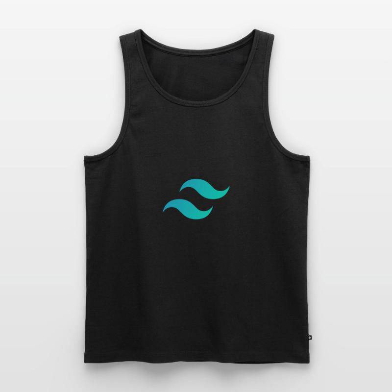 Tailwind CSS Mark - CSS Framework Programmer Coder Men's Premium Organic Tank Top