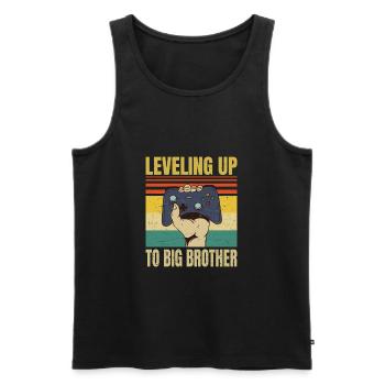 Mise à niveau vers Big Brother - Funny Gamer Brothers - Débardeur bio Premium Homme - noir - Devant - Michal (187cm)