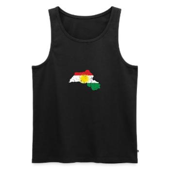 Son Biji Kurdistan - Don kurde avec le Kurdistan - Débardeur bio Premium Homme - noir - Devant - Michal (187cm)