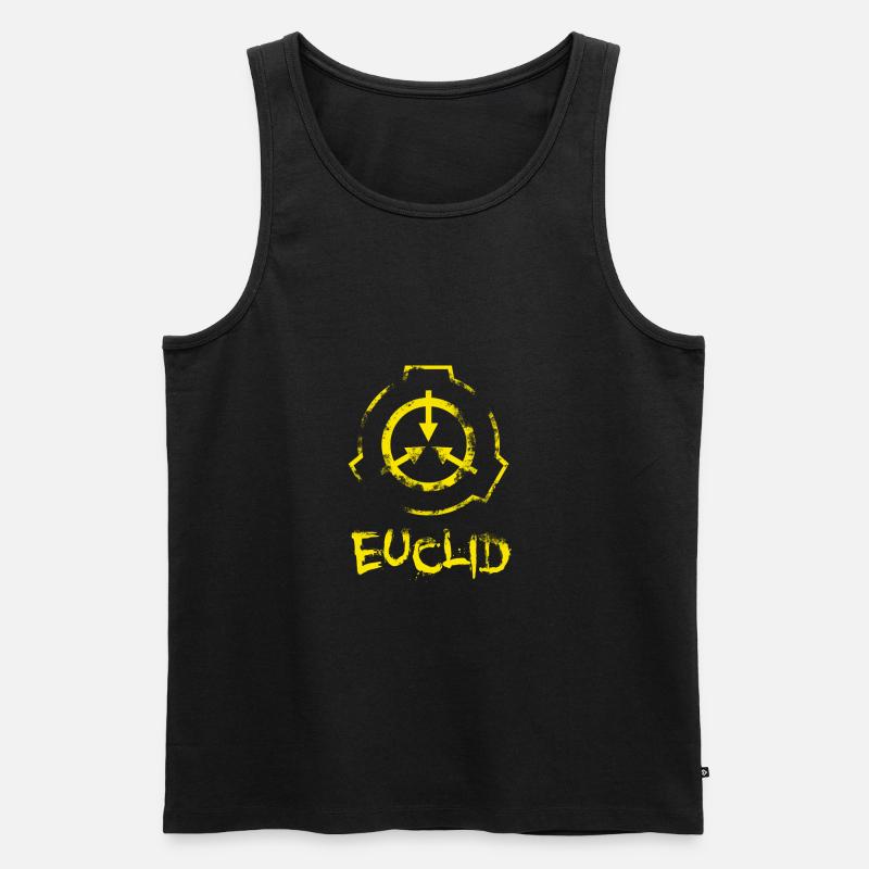 SCP Euklid-Symbol - Männer Premium Bio Tank Top - Schwarz