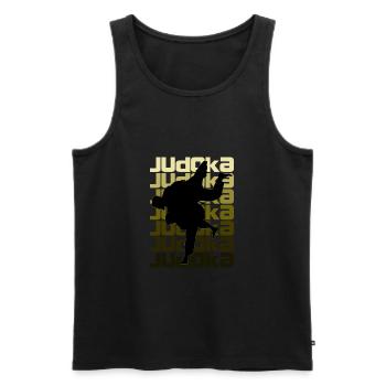 Judo Sport - Débardeur bio Premium Homme - noir - Devant - Michal (187cm)