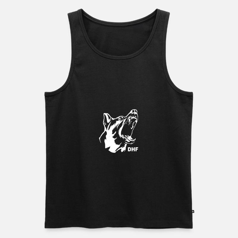DHF - Männer Premium Bio Tank Top - Schwarz