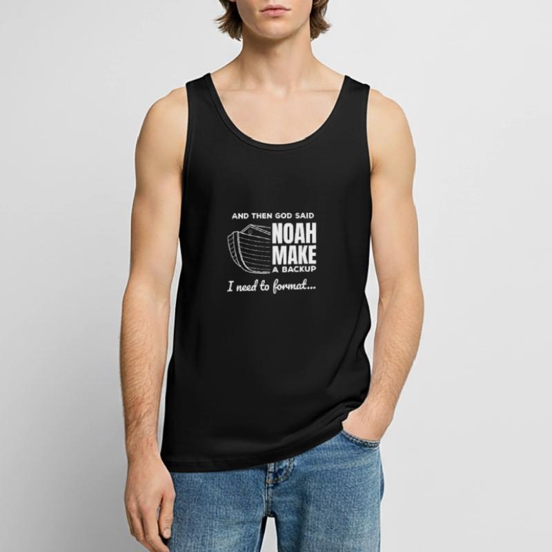 Christian Programmer Data Science Coder Jesus Männer Premium Bio Tank Top