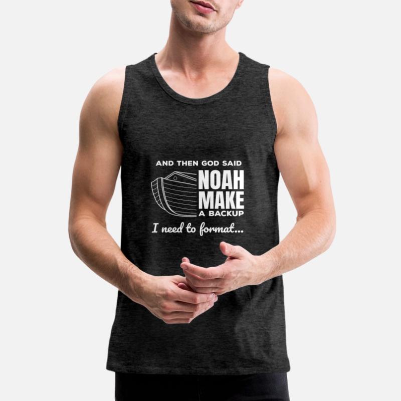 Christian Programmer Data Science Coder Jesus Männer Premium Bio Tank Top