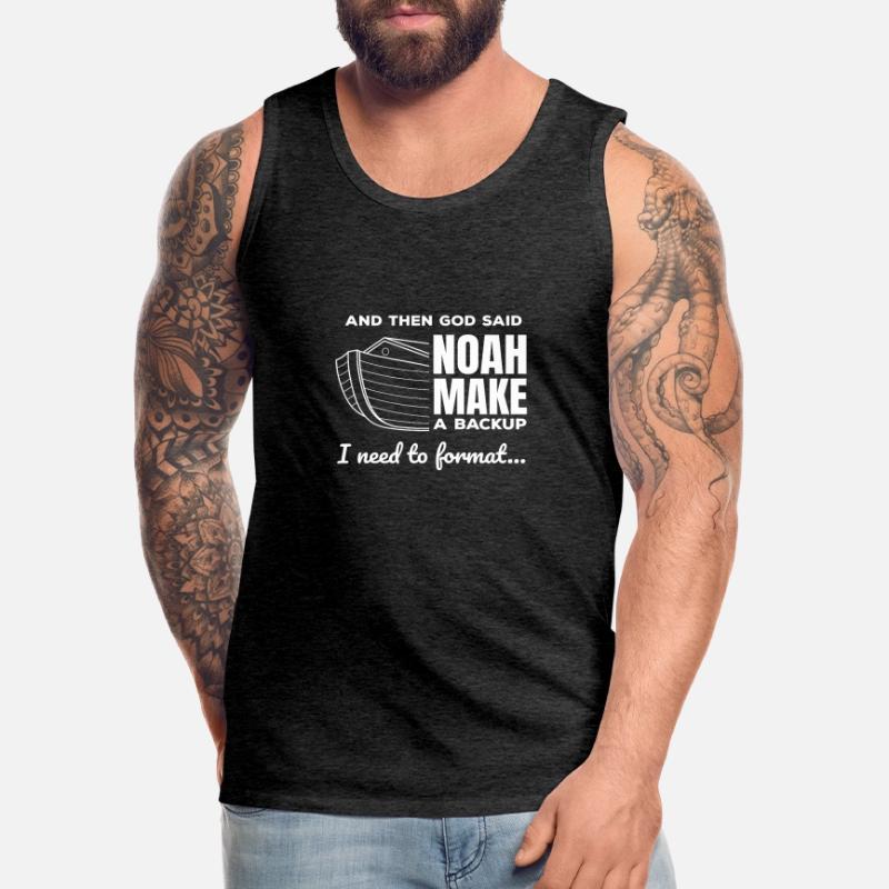 Christian Programmer Data Science Coder Jesus Männer Premium Bio Tank Top