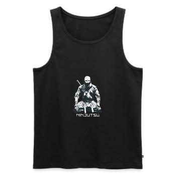 The martial art ninjutsu - Men's Premium Organic Tank Top - black - Front - AI Model Male 178 light (178cm)