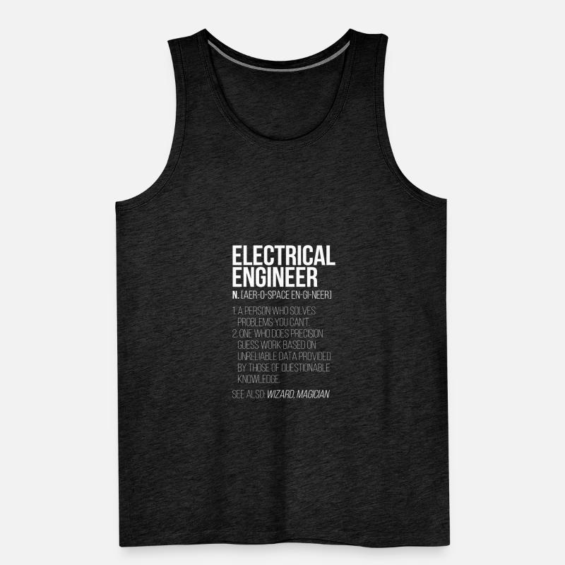 electrical engineer electrical engineering Men's Premium Organic Tank Top