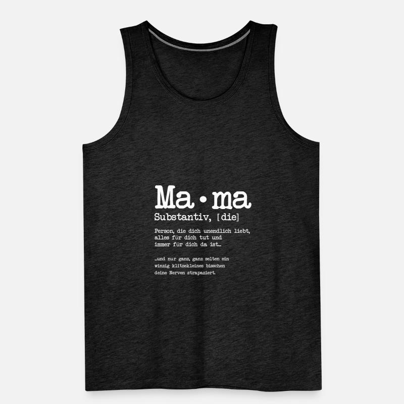 Mutter Zitate Mama Mutter Stiefmutter Männer Premium Bio Tank Top