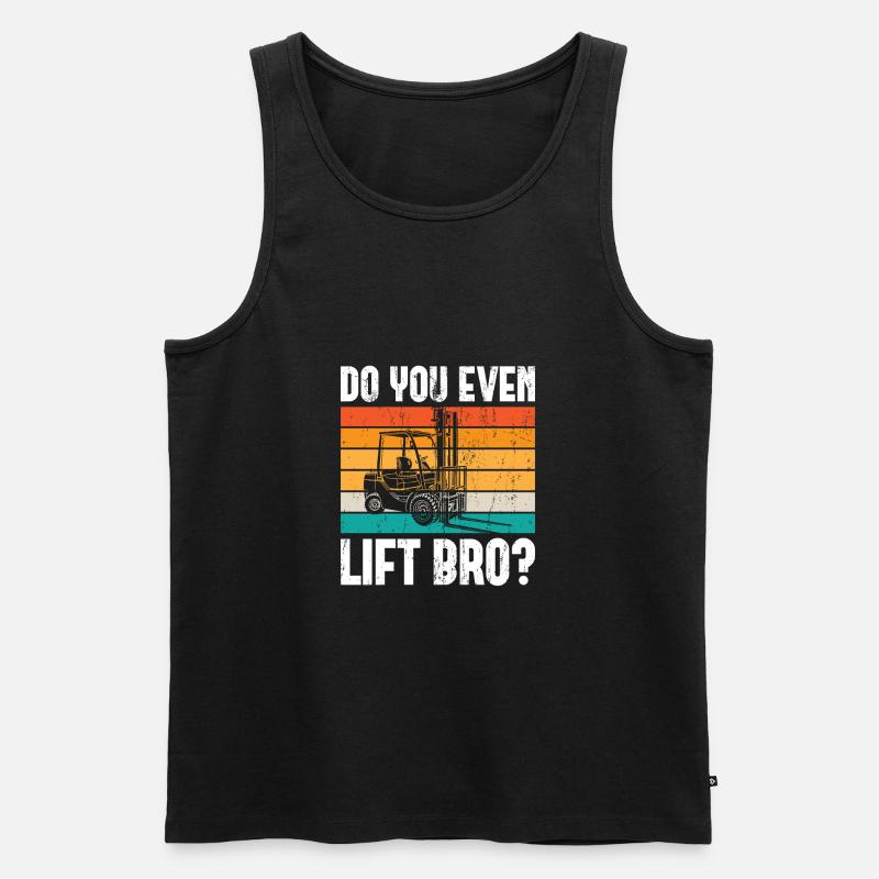 Gabelstapler Stapler Staplerfahrer - Männer Premium Bio Tank Top - Schwarz