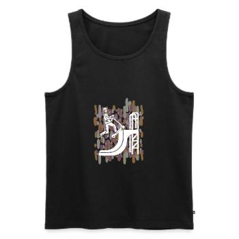 Scoot 2 Street Freestyle Scooter - Men's Premium Organic Tank Top - black - Front - AI Model Male 178 light (178cm)
