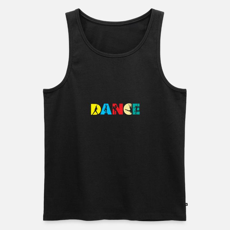 Danse danseuse danseuse danse école de danse - Débardeur bio Premium Homme - noir