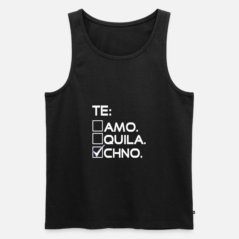 Techno bestätigt - Männer Premium Bio Tank Top - Schwarz