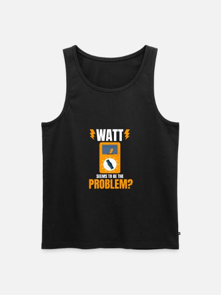 Electrician Electronics Technician Master Electrician - Men's Premium Organic Tank Top - black
