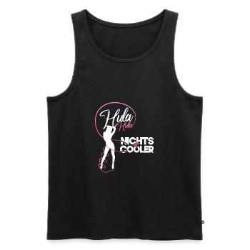 Hula Nothing Is Cool Sports Diet Hoop Gift - Men's Premium Organic Tank Top - black - Front - AI Model Male 178 light (178cm)