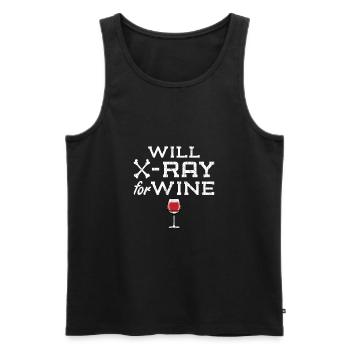 Funny Xray Apparel Radiologist Radiology X-Ray Fun - Männer Premium Bio Tank Top - Schwarz - Vorne - Michal (187cm)