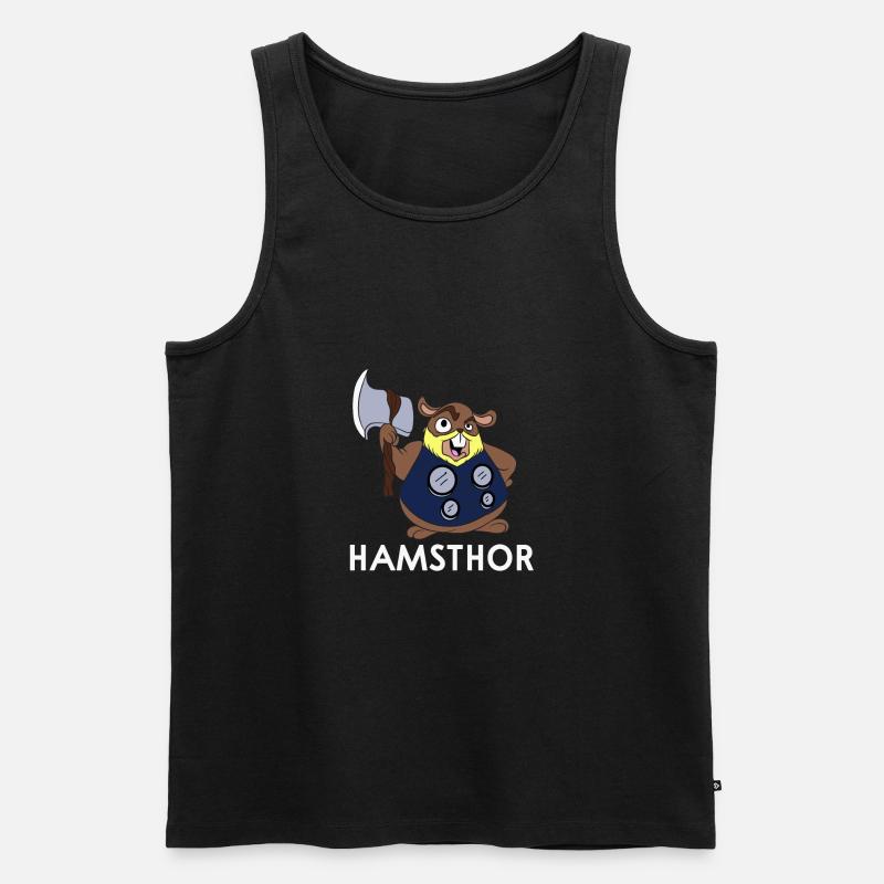 HAMSTHOR - Männer Premium Bio Tank Top - Schwarz
