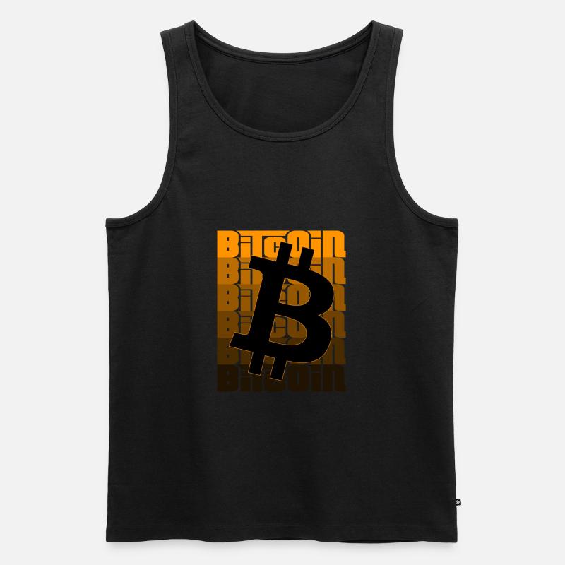 Bitcoin - Männer Premium Bio Tank Top - Schwarz