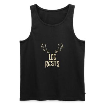 Leg Rests Funny Adult Humor Gifts - Männer Premium Bio Tank Top - Schwarz - Vorne - Michal (187cm)