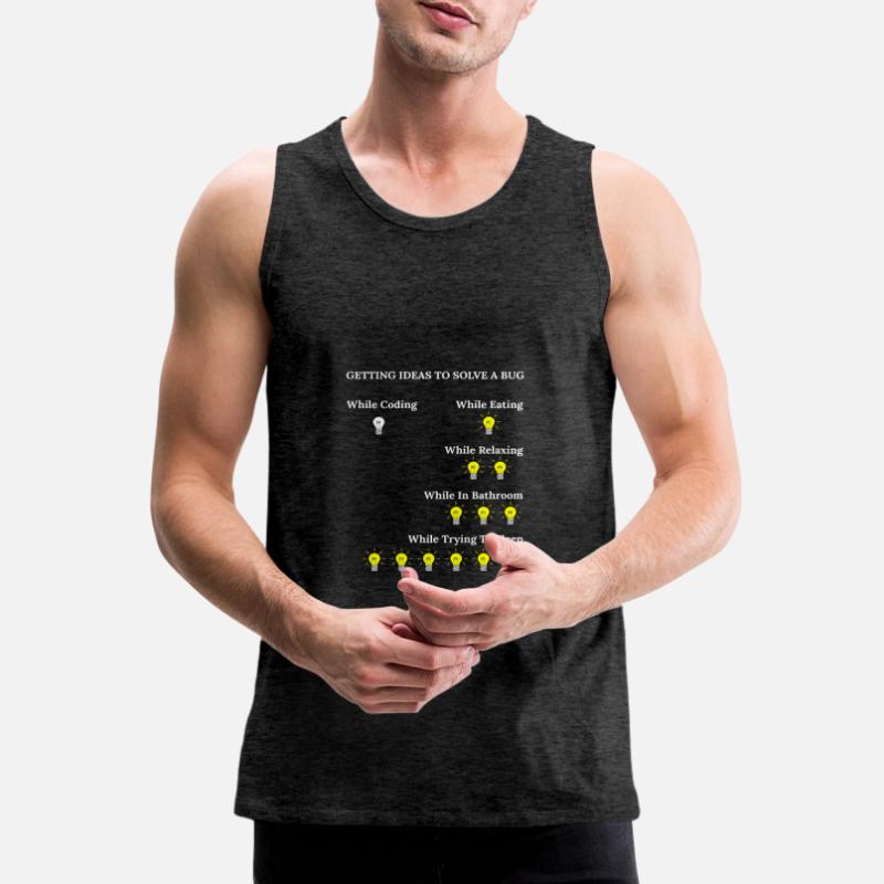 Lustige Programmierung Software Engineer Bugs Code Männer Premium Bio Tank Top