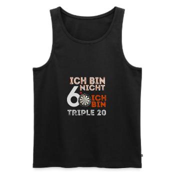 Dart Team Darth Evolution Darts Player Lustig Frau - Männer Premium Bio Tank Top - Schwarz - Vorne - AI Model Male 178 light (178cm)