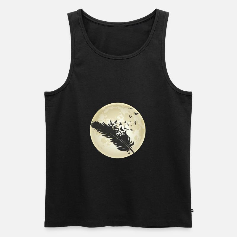 Fühl dich frei - Männer Premium Bio Tank Top - Schwarz