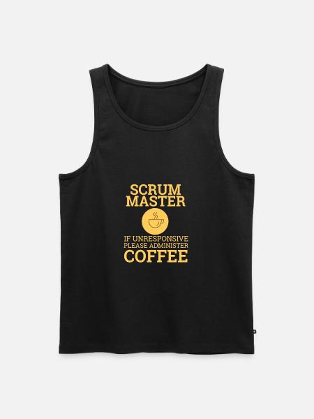 "Scrum Master" | Scrum Master - Männer Premium Bio Tank Top - Schwarz