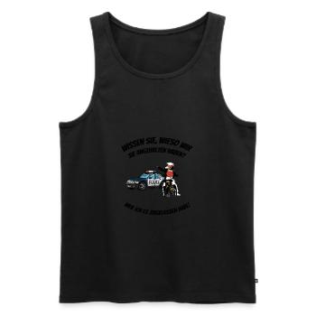 Lustiger Motorrad Spruch - Männer Premium Bio Tank Top - Schwarz - Vorne - AI Model Male 178 light (178cm)