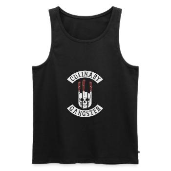Culinary Gangster for Cooking Lovers and Chefs - Männer Premium Bio Tank Top - Schwarz - Vorne - Michal (187cm)