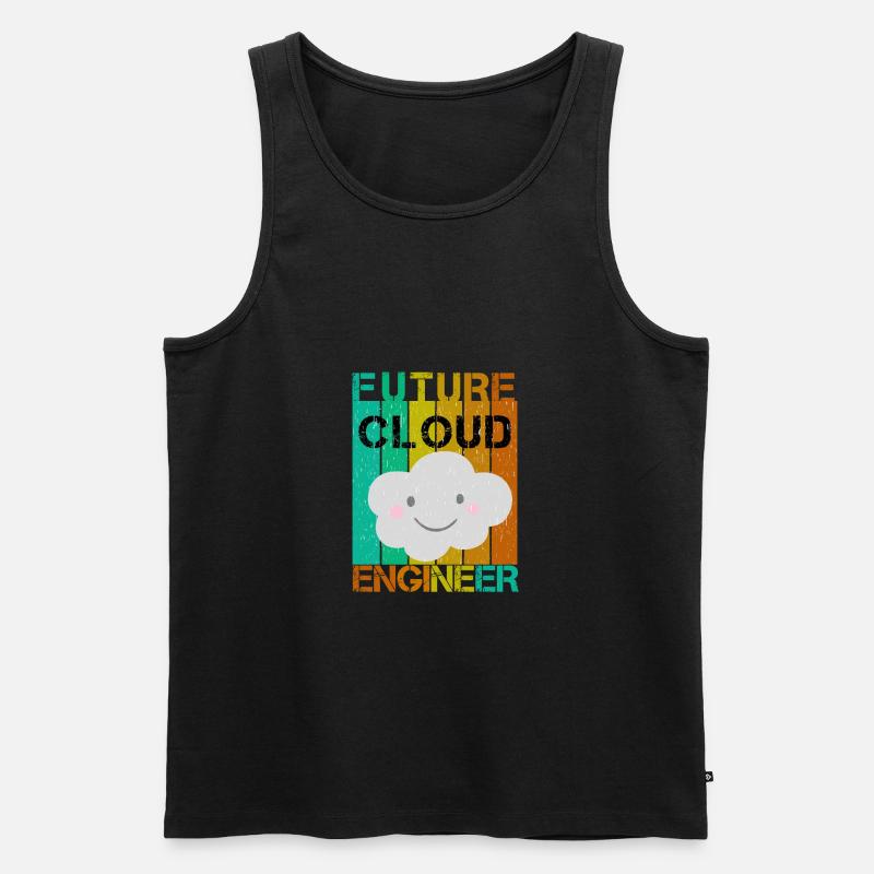 FUTURE CLOUD ENGINEER - Männer Premium Bio Tank Top - Schwarz