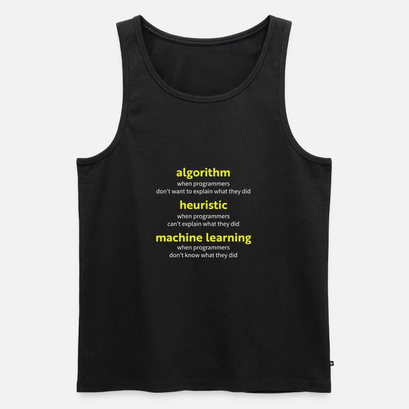 Algorithme lorsque les programmeurs ne veulent pas expliquer w - Débardeur bio Premium Homme - noir