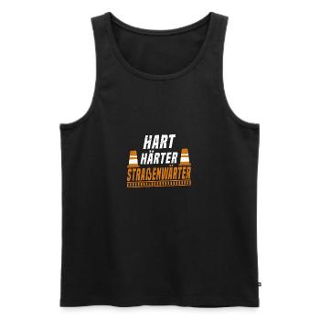 Straßenbauer Straßenwärter Straßenbau Geschenk - Männer Premium Bio Tank Top - Schwarz - Vorne - Michal (187cm)