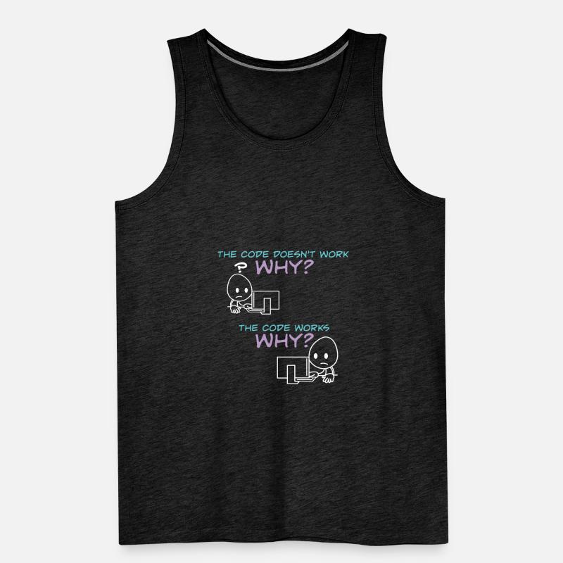 Programmer Code Works Why Männer Premium Bio Tank Top