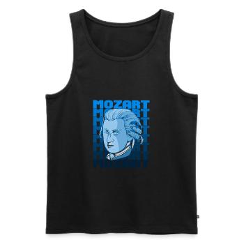 Mozart - Débardeur bio Premium Homme - noir - Devant - Michal (187cm)