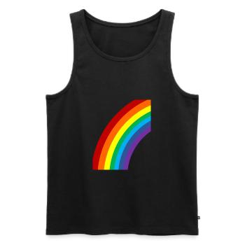 Regenbogen Lgbt - Männer Premium Bio Tank Top - Schwarz - Vorne - Michal (187cm)