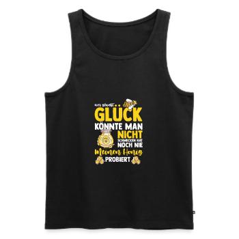 Honig Imker Biene - Männer Premium Bio Tank Top - Schwarz - Vorne - Michal (187cm)