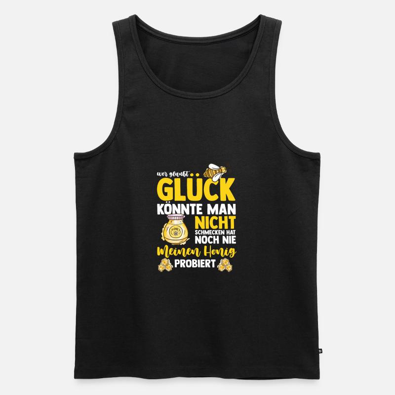 Honig Imker Biene - Männer Premium Bio Tank Top - Schwarz