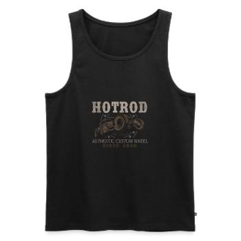Vintage Hot Rod Old School Vintage - Débardeur bio Premium Homme - noir - Devant - Michal (187cm)