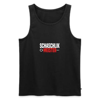 Schaschlik Grill Papa Grillen Russland Geschenk - Männer Premium Bio Tank Top - Schwarz - Vorne - AI Model Male 178 light (178cm)
