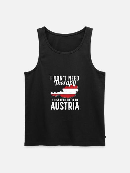 Austria flag I Austrian souvenirs - Men's Premium Organic Tank Top - black
