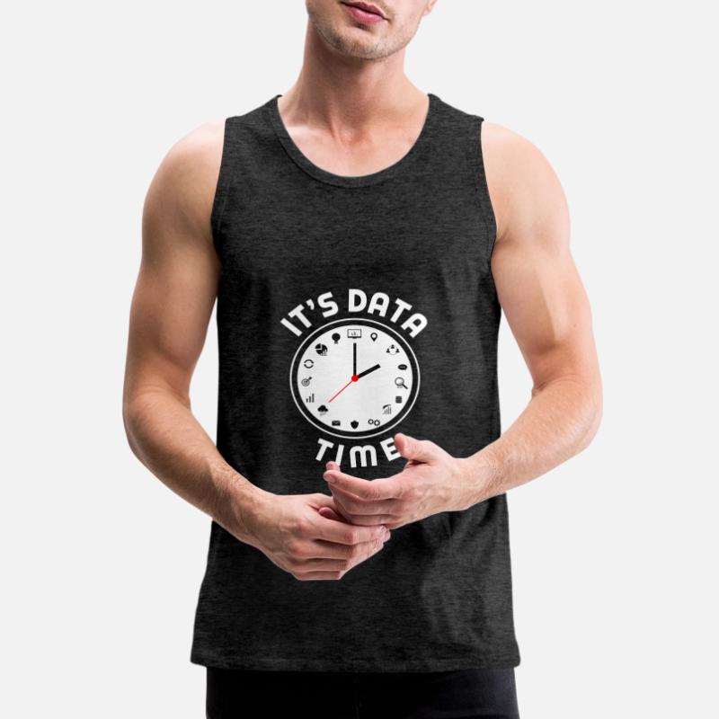 Data Engineering Data Analytics It's Data Time Men's Premium Organic Tank Top
