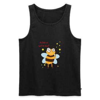 To bee or not to bee Geschenk Apis miel - Débardeur bio Premium Homme - noir - Devant - Michal (187cm)