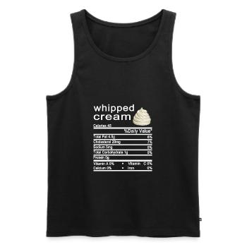 crème fouettée - Débardeur bio Premium Homme - noir - Devant - Michal (187cm)