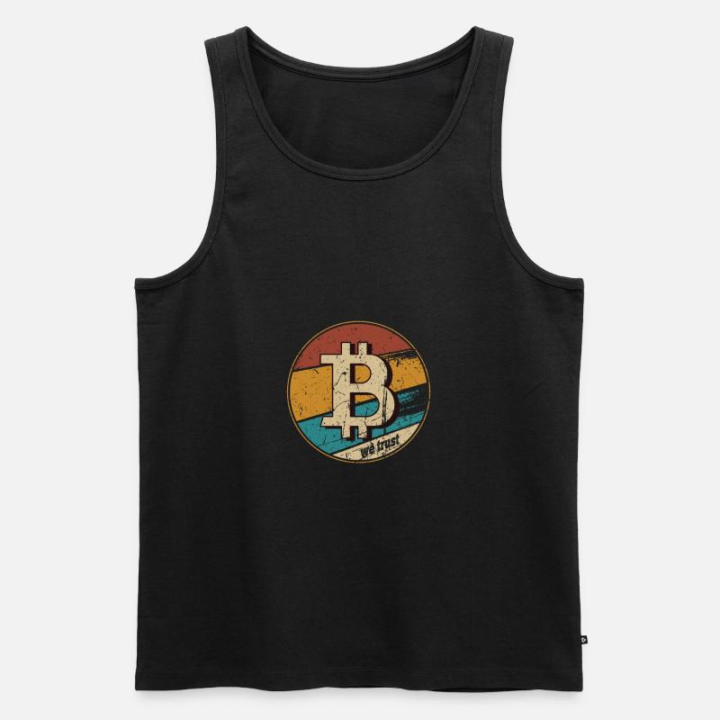 BTC Bitcoin Comeback Cryptocurrency Blockchain - Männer Premium Bio Tank Top - Schwarz