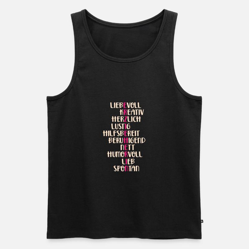 Erzieherin Beruf - Männer Premium Bio Tank Top - Schwarz
